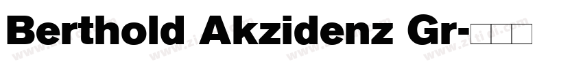 Berthold Akzidenz Gr字体转换